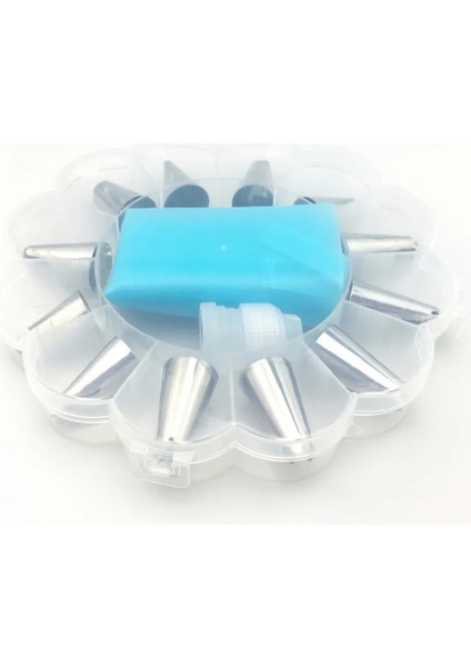 Mavi Stil Et Silikon Pasta Torbası Ipuçları Mutfak Dıy Buzlanma G Krem Yeniden Kullanılabilir Pasta Torbaları +12 Nozul Seti Pasta Süsleme Araçları Gyh (Yurt Dışından) fırsatları