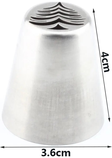 Bir Stil 1 Adet Paslanmaz Çelik Kek Nozulları Noel Ağacı Yaprağı Desen Pişirme Pasta Ipuçları Kek Dekorasyon Araçları (Yurt Dışından) modelleri