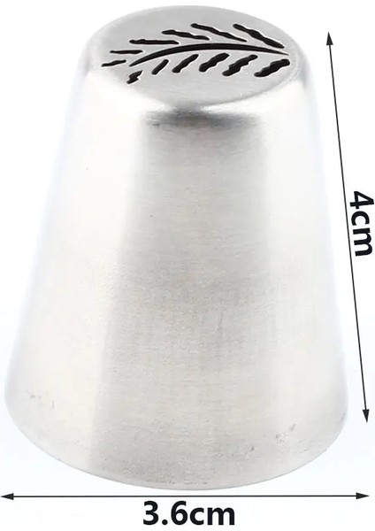 Bir Stil 1 Adet Paslanmaz Çelik Kek Nozulları Noel Ağacı Yaprağı Desen Pişirme Pasta Ipuçları Kek Dekorasyon Araçları (Yurt Dışından) fırsatları