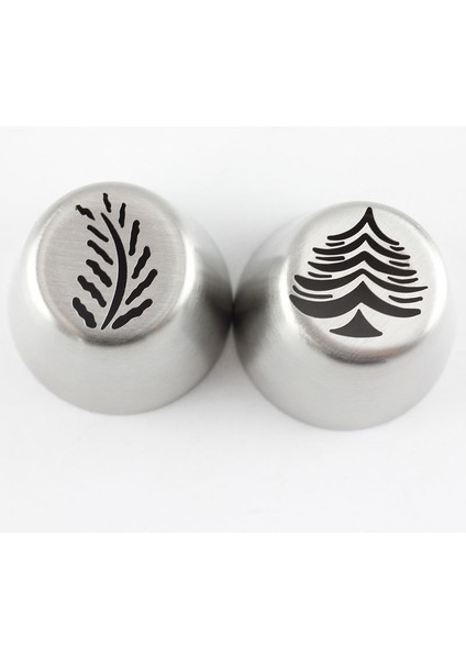 Bir Stil 1 Adet Paslanmaz Çelik Kek Nozulları Noel Ağacı Yaprağı Desen Pişirme Pasta Ipuçları Kek Dekorasyon Araçları (Yurt Dışından) indirimleri