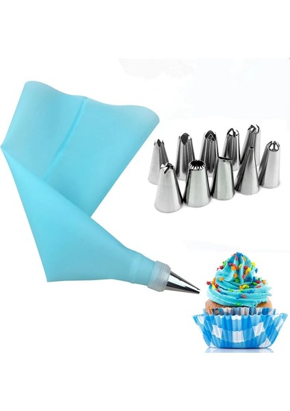 12 Adet Pembe Stil Et Dondurma G Kremalı Pasta Torbası +Paslanmaz Çelik Nozul Pasta Uçları Dönüştürücü 2d Nozul Dönüştürücüler (Yurt Dışından) fiyatları