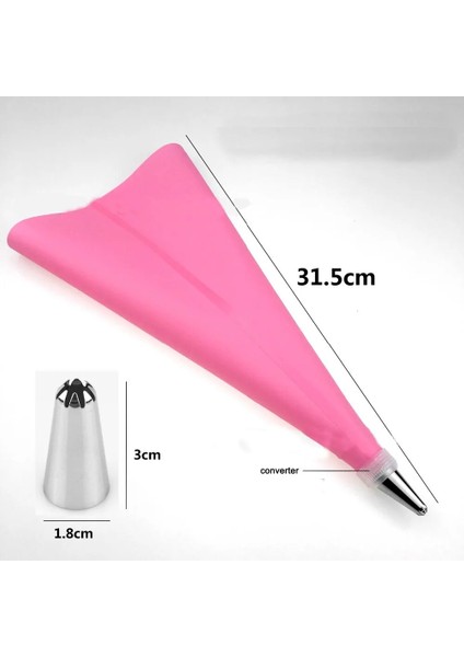 12 Adet Pembe Stil Et Dondurma G Kremalı Pasta Torbası +Paslanmaz Çelik Nozul Pasta Uçları Dönüştürücü 2d Nozul Dönüştürücüler (Yurt Dışından) indirimleri