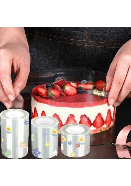 C Stili Mutfak Bakeware Asetat Filmi Kek Dekoru Için Şeffaf Kek Surround Filmi Mousse Kek Levhaları Çevreleyen Kenar Dıy Kek Yaka (Yurt Dışından) modelleri