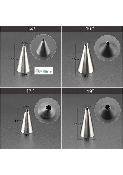 NO.129 Tarzı Paslanmaz Çelik Dekorasyon Memesi Buzlanma Tüpü Pasta Ipuçları Fondan Kek Dekorasyon Sugarcraft Araçları Bakeware (Yurt Dışından) indirimleri