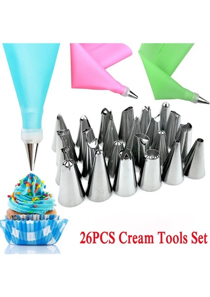 8 Adet Pembe Stil Et Silikon Pasta Torbası Ipuçları Mutfak Dıy Buzlanma G Krem Yeniden Kullanılabilir Pasta Torbaları +24 Nozul Seti Kek Dekorasyon Araçları (Yurt Dışından) fiyatları