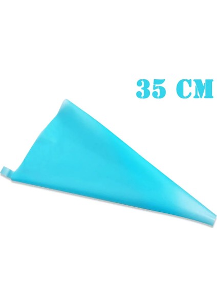 1 Adet 35CM Tarzı Silikon Pasta Torbası Ipuçları Mutfak Dıy Dondurma Yeniden Kullanılabilir Pasta Torbaları Meme Seti Paslanmaz Kek Dekorasyon Araçları (Yurt Dışından)