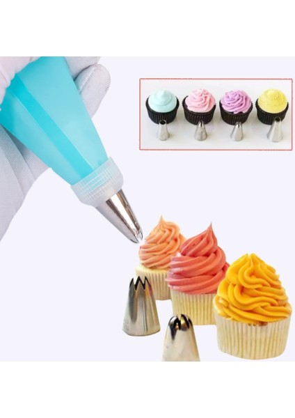 1 Adet 35CM Tarzı Silikon Pasta Torbası Ipuçları Mutfak Dıy Dondurma Yeniden Kullanılabilir Pasta Torbaları Meme Seti Paslanmaz Kek Dekorasyon Araçları (Yurt Dışından) indirimleri