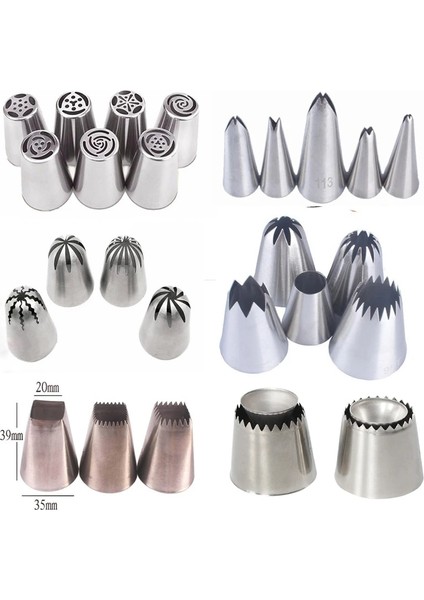 Menekşe Tarzı 1 Takım Rusyag Ipuçları Krem Nozullar Kek Aracı Için Set G Pasta Torbası Pasta ve Fırın Aksesuarları Kek Dekorasyon Araçları (Yurt Dışından) modelleri