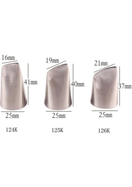 124K Tarzı #124K#125K#126K Gül Böreği Nozulları Paslanmaz Çelik Nozul Seti Buzlanma G Ipuçları Setleri Cupcake Kek Dekorasyon Araçları Кондитерские (Yurt Dışından) indirimleri