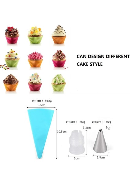 Saklama Kutusu Paketi Stili Yeniden Kullanılabilir Buzlanma G Nozullar Seti Pasta Torbası Kazıyıcı Çiçek Kremi Ipuçları Dönüştürücü Pişirme Fincan Dıy Kek Dekorasyon Araçları (Yurt Dışından) modelleri