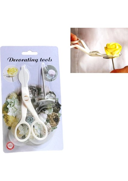 Et Pasta Süsleme Çivileri Paslanmaz Çelik Kek Çiçek Iğnesi ve Plastor Fondan Dekor Çiçekler Kaldırıcı Araçları (Yurt Dışından)