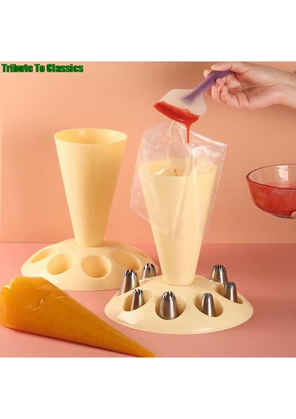 1 Adet Tarzı Çiçek Ağız Implantasyon Çerçevesi Krem G Çanta Depolama Rafı Kek Nozulu (Yurt Dışından) fiyatları