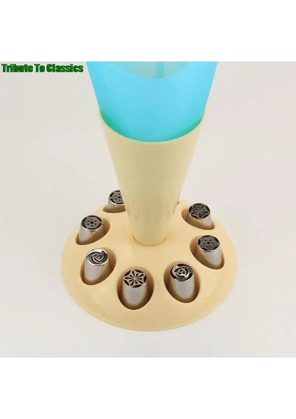 1 Adet Tarzı Çiçek Ağız Implantasyon Çerçevesi Krem G Çanta Depolama Rafı Kek Nozulu (Yurt Dışından) modelleri