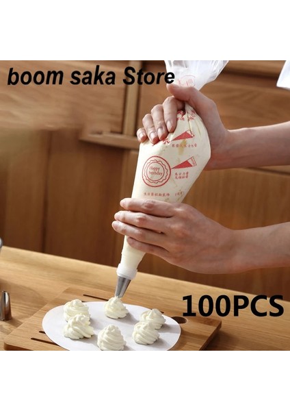 M 100 Adet Tarzı Tek Kullanımlık Pasta Torbaları Kek Dekorasyon Mutfak Buzlanma Gıda Hazırlama Torbaları Fincan Kek G Ipuçları Çanta Aletleri Mutfak Pişirme Için (Yurt Dışından) fiyatları
