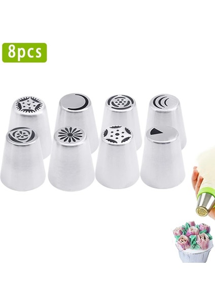 Çoklu Stil 4- Russiag Ipuçları Kremalı Nozullar Kek Aracı Ekmek Aksesuarları Çiçek G Pasta Torbası Kek Dekorasyon Araçları (Yurt Dışından) modelleri