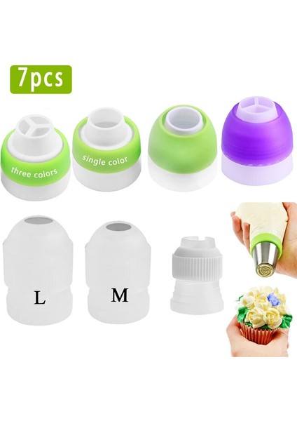 Çoklu Stil 4- Russiag Ipuçları Kremalı Nozullar Kek Aracı Ekmek Aksesuarları Çiçek G Pasta Torbası Kek Dekorasyon Araçları (Yurt Dışından) indirimleri