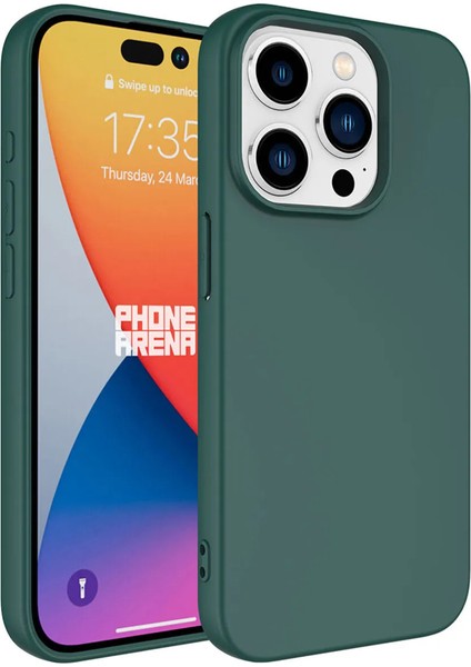 Iphone 15 Pro Max Uyumlu Içi Kadife Süet Yumuşak Liquid Silikon Lansman Telefon Kılıfı