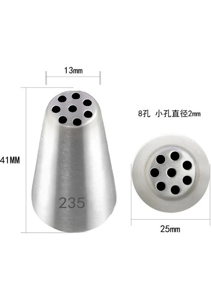 NO.235 Tarzı Lcing G Pasta Nozulları Kremalı Fondan Şekerleme Ipuçları Çiçek Nozulu Pişirme Aksesuarları Cupcake Kek Dekorasyon Araçları (Yurt Dışından)