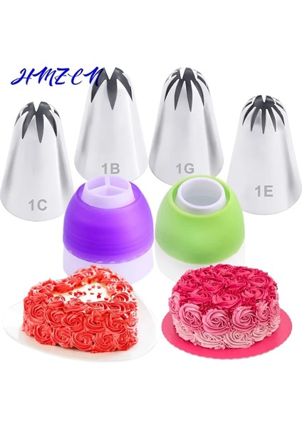 1g Tarzı 1 Adet #1c #1b #1g #1e Büyük Kek Ipuçları Seti Krem Dekorasyon Buzlanma G Pasta Nozulları Cupcake Dekorasyon Aracı Bakeware (Yurt Dışından) modelleri