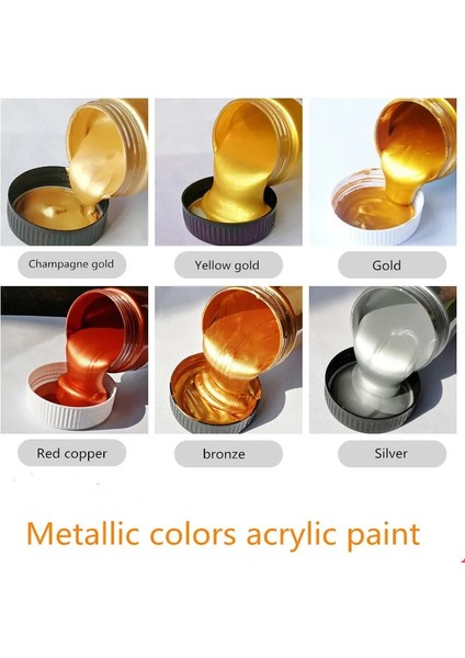 Altın Tarzı 300ML ml Altın Boya Metalik Akrilik Boya, Su Geçirmez Heykel Boyama Için Solmaz Dıy El Boyalı Graffiti Varoating (Yurt Dışından)