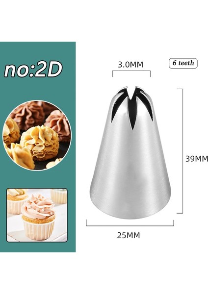 2d Nozul Stili 1m# 2d# Kek Dekorasyon Memesi Pasta Torbası Toolg Ipuçları Pe Tek Kullanımlık Dekorasyon Çantası Cupcake Kurabiye Mutfak Aksesuarları (Yurt Dışından)