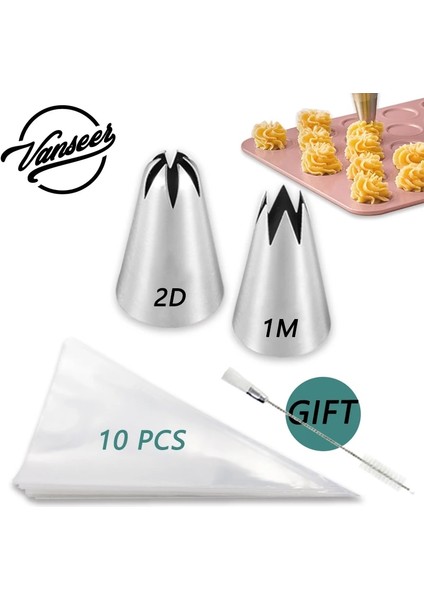 2d Nozul Stili 1m# 2d# Kek Dekorasyon Memesi Pasta Torbası Toolg Ipuçları Pe Tek Kullanımlık Dekorasyon Çantası Cupcake Kurabiye Mutfak Aksesuarları (Yurt Dışından) fiyatları