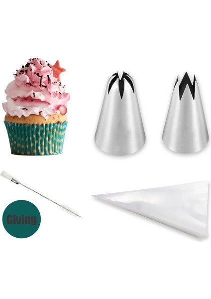 2d Nozul Stili 1m# 2d# Kek Dekorasyon Memesi Pasta Torbası Toolg Ipuçları Pe Tek Kullanımlık Dekorasyon Çantası Cupcake Kurabiye Mutfak Aksesuarları (Yurt Dışından) modelleri