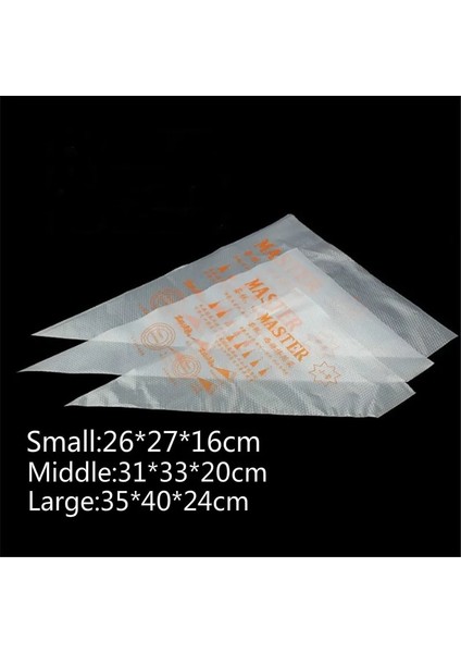 M100 Adet Tarzı Çanta Küçük Büyük Boy Tek Kullanımlık Pasta Torbası Buzlanma G Krem Memesi Fondan Kek Dekorasyon Pasta Ipuçları Araçları Kek Araçları (Yurt Dışından) fırsatları