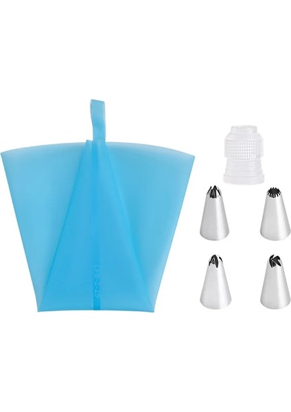 6 Adet Tarzı Yeniden Kullanılabilir Buzlanma G Nozullar Seti Pasta Torbası Paslanmaz Çelik Kek Dekorasyon Aracı Pişirme Araçları Pasta Mutfak Aksesuarları (Yurt Dışından)