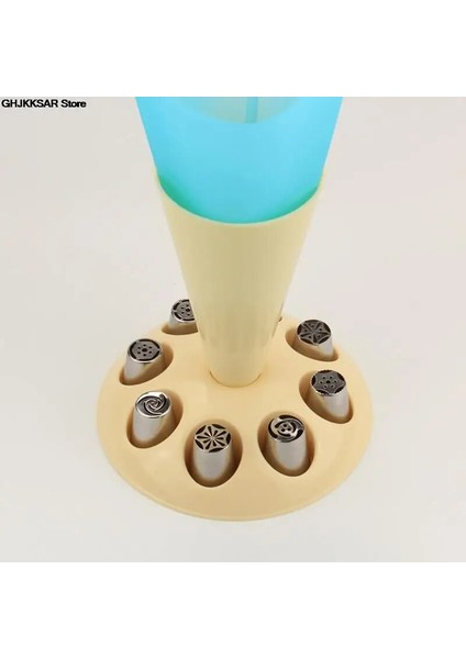 Pembe Tarzı Çiçek Ağız Implantasyon Çerçevesi Krem G Çanta Depolama Rafı Kek Nozulu (Yurt Dışından) modelleri