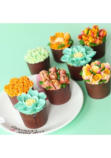 Stil 12 Stil Rus Buzlanma G Ağız Pasta Nozulları Şekerleme Ekipmanları Bütünleşik Olarak Oluşturulmuş Gül Buketi Kek G Torba Başı Sıkma (Yurt Dışından) fırsatları