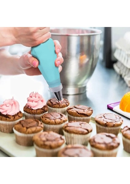 16 Adet Set Mavi Stil Yeniden Kullanılabilir Pasta Torbası Buzlanma G Meme Seti Buzlanma G Krem Ipuçları Kek Kazıyıcı Pişirme Fincan Dıy Kek Dekorasyon Aracı Mutfak Için (Yurt Dışından) modelleri