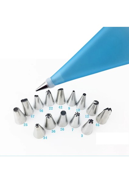 16 Adet Set Mavi Stil Yeniden Kullanılabilir Pasta Torbası Buzlanma G Meme Seti Buzlanma G Krem Ipuçları Kek Kazıyıcı Pişirme Fincan Dıy Kek Dekorasyon Aracı Mutfak Için (Yurt Dışından) fırsatları