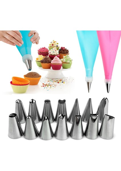 1 Adet Çanta Stili Et Dıy Mutfak Pişirme Kek Dekorasyon Aracı Silikon Buzlanma G Krem Pasta Torbası Paslanmaz Çelik Meme Dönüştürücü Araçları (Yurt Dışından) fiyatları