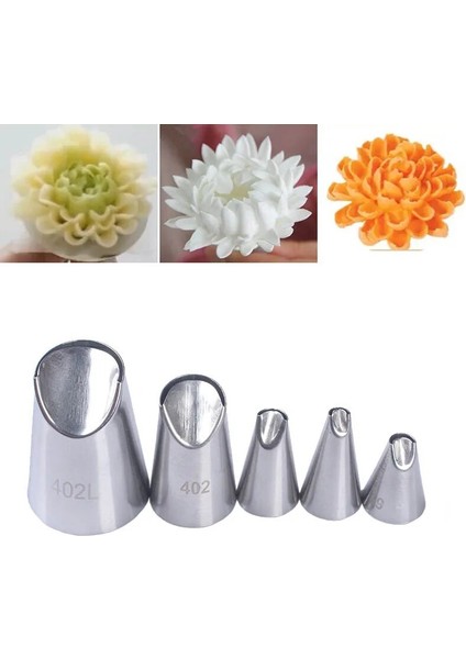 NO.506 Stili Pcset Krizantem Nozul Buzlanma G Pasta Nozulları Mutfak Gadget Pişirme Aksesuarları Pasta Dekorasyon Araçları Yapma (Yurt Dışından) indirimleri
