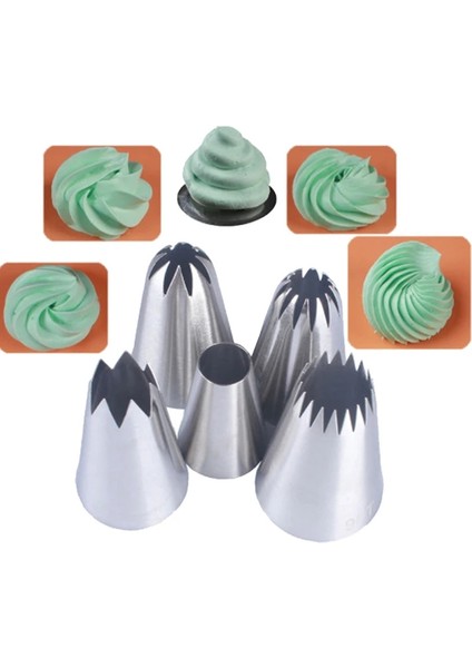 Çoklu Stil Kek Süsleme Seti G Tlicone Pasta Buzlanma Poşetleri Nozullar Krema Sıyırıcılar Bağlayıcı Seti Yeniden Kullanılabilir G Torba Cep Böreği (Yurt Dışından)