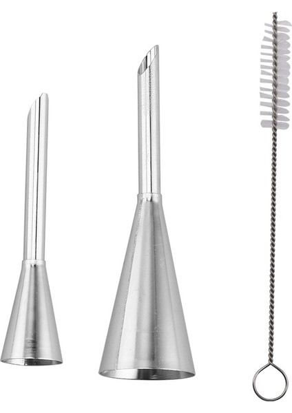 Sl Fırça Stili 2 Boyutlu Krema Buzlanma G Puf Memesi Uçları Paslanmaz Çelik Cupcake Ponponları Enjeksiyon Rus Şırınga Şekerleme Pasta Aracı (Yurt Dışından)