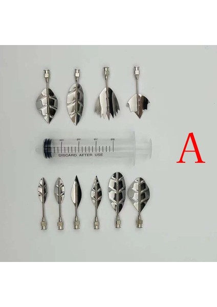 E Stili Her Sette 11 Çeşit 10 Jelatin Sanat Iğnesi + 1 Adet Iğne Tüpü Jelatin Sanat Iğneleri Araçları Gracilaria Jöle 3D Puding Kek Aracı (Yurt Dışından) indirimleri
