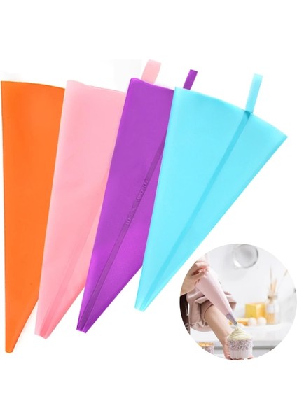 Siyah Stil Yeniden Kullanılabilir Silikon Pasta Torbası G Kek Dekorasyon Araçları Dıy Cupcake Yeni Pasta Çantaları Mutfak Kek Pasta Malzemeleri (Yurt Dışından) fiyatları