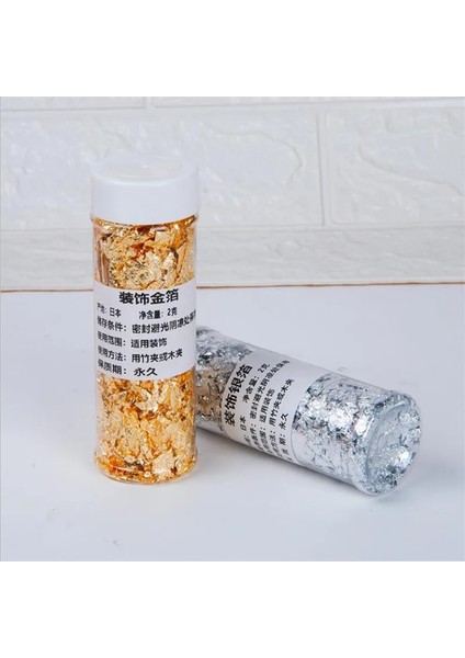 Gümüş Tarzı 1 Adet Sınıf Hakiki Altın Yaprak Schabin Gevreği 2g 24K Altın Dekoratif Yemekler Şef Sanat Kek Dekorasyon Araçları Çikolata (Yurt Dışından) modelleri