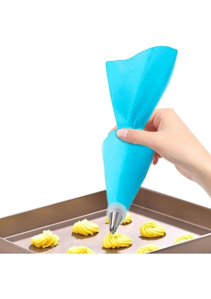 26 Adet-Yeşil Stil Set Silikon Pasta Torbası Ipuçları Mutfak Dıy Kek Krem Dekorasyon Araçları Yeniden Kullanılabilir Pasta Çantaları + 24 Nozul Seti Reçine Kalıp (Yurt Dışından)