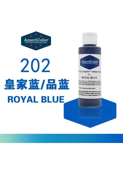 NO.202 Tarzı 128G Amerikan Americolor Doğal Yenilebilir Boyama Fondan Bisküvi Macaron Tatlı Kek Pişirme Malzemeler Büyük Şişelenmiş (Yurt Dışından)