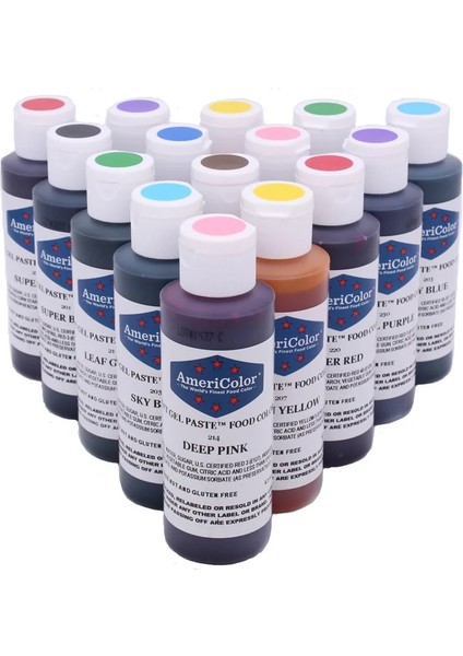 NO.202 Tarzı 128G Amerikan Americolor Doğal Yenilebilir Boyama Fondan Bisküvi Macaron Tatlı Kek Pişirme Malzemeler Büyük Şişelenmiş (Yurt Dışından) fiyatları