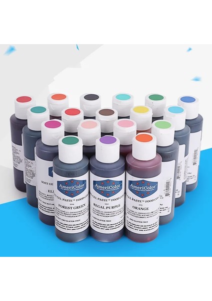 NO.202 Tarzı 128G Amerikan Americolor Doğal Yenilebilir Boyama Fondan Bisküvi Macaron Tatlı Kek Pişirme Malzemeler Büyük Şişelenmiş (Yurt Dışından) indirimleri