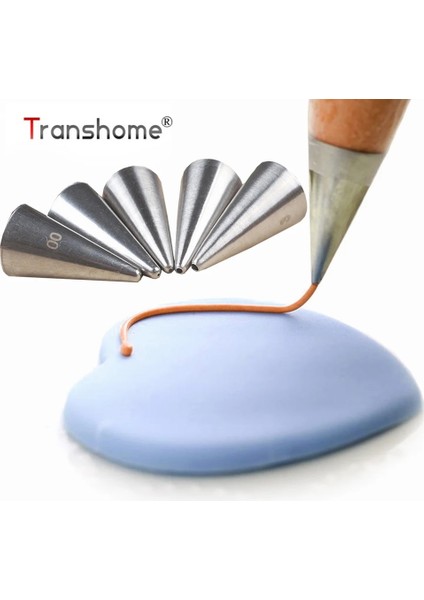 Menekşe Tarzı Transhome Küçük Yuvarlak Buzlanma G Memesi Yazma Pasta Memesi Paslanmaz Şekerleme Kremalı Kek Dekorasyon Araçları (Yurt Dışından) fiyatları