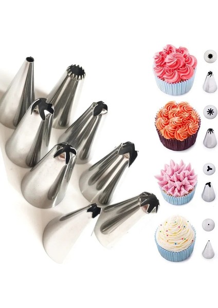 8 Adet Tarzı K Silikon Pasta Torbaları T Buzlanma G Nozul Krem Yeniden Kullanılabilir Pasta Torbası Kek Süsleme Aracı Pasta Nozulu (Yurt Dışından) fırsatları