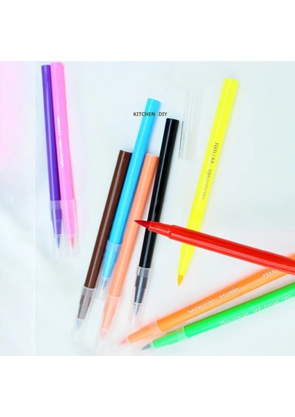 Y Tarzı Dıy Yenilebilir Pigment Kalem Fırında Aksesuarları Gıda Çekmecesi Renkli Kalemler Işaretleyiciler Kek Bisküvi Kurabiye Boyama Dekorasyon Aracı (Yurt Dışından) fırsatları