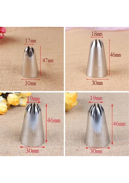 1b Tarzı Büyük Boy Krem Nozul Dekorasyon Ucu Buzlanma Nozulu Kek Pişirme Aletleri Kek Fondan Dekorasyon Nozulu Bakeware#1b#1c#1e#1g (Yurt Dışından) fiyatları
