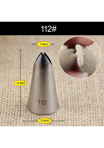 NO.112 Stili Orta Yaprak Uçlar Paslanmaz Çelik Buzlanma G Nozullar Kek Dekorasyon Pasta Ucu Setleri Cupcake Araçları Bakeware (Yurt Dışından)