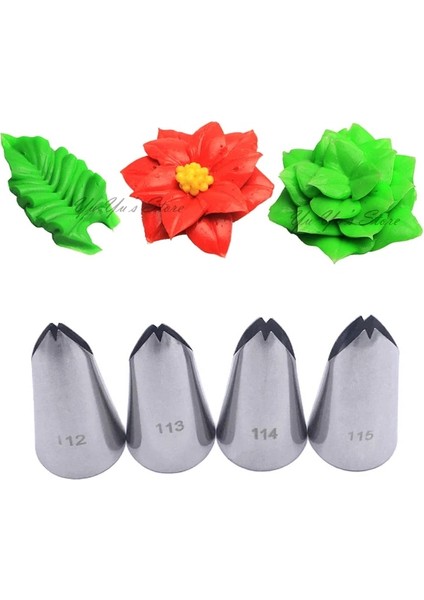 NO.112 Stili Orta Yaprak Uçlar Paslanmaz Çelik Buzlanma G Nozullar Kek Dekorasyon Pasta Ucu Setleri Cupcake Araçları Bakeware (Yurt Dışından) fiyatları